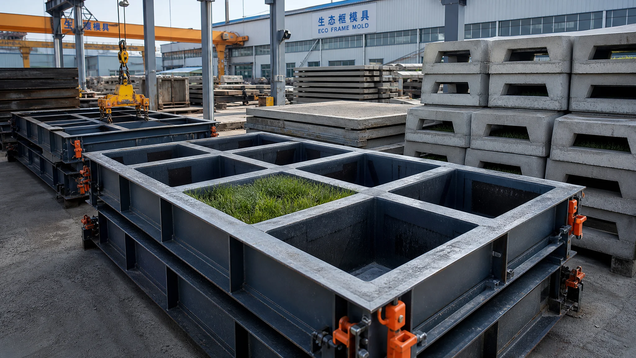 生态框模具怎么选？框格护坡钢模的结构、规格与植生混凝土配比全拆解