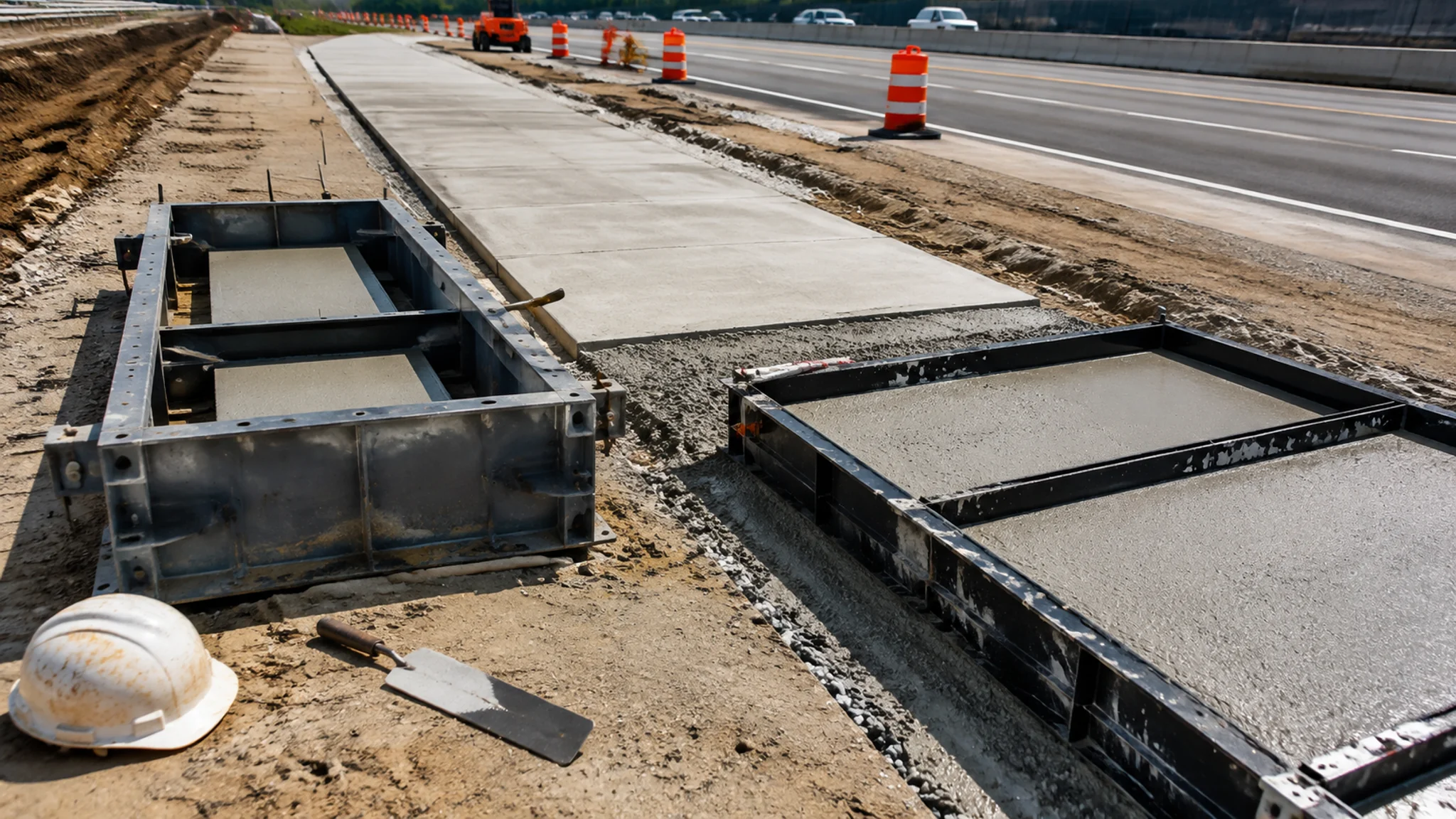 路肩板模具是什么？公路附属构件的预制模具选择