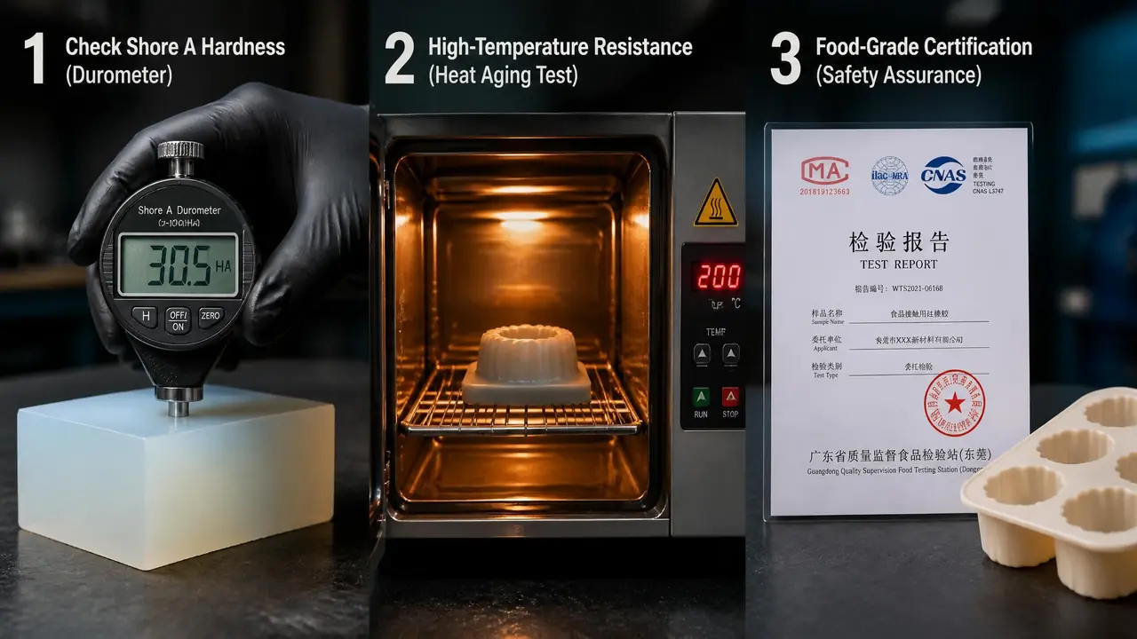 硅胶模具硅胶怎么选？硬度、耐温、食品级三个指标定成败