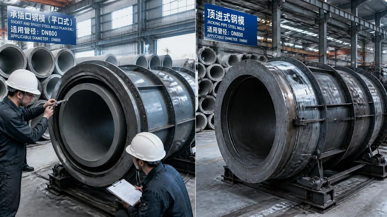 水泥制管模具怎么选？承插与顶管