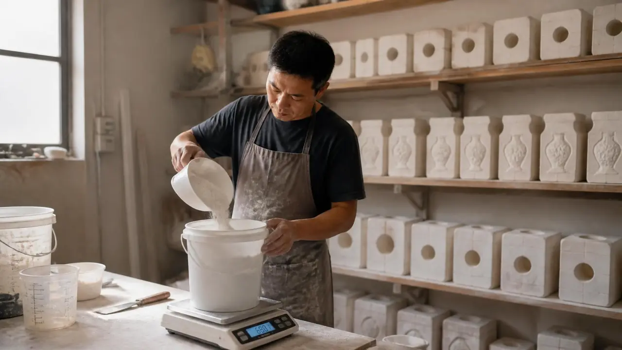 石膏模具制作要几天？调浆比例与阴干