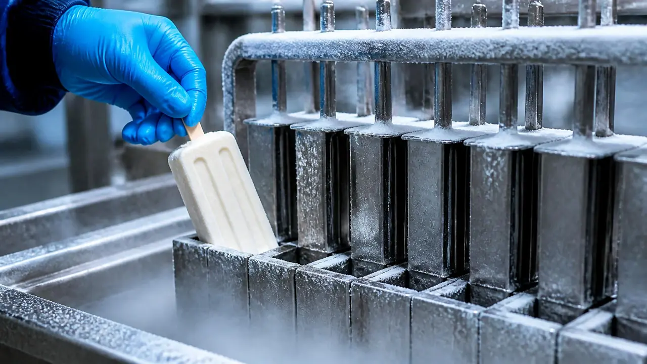 棒冰模具怎么脱完整？盐水电冻的工业做法