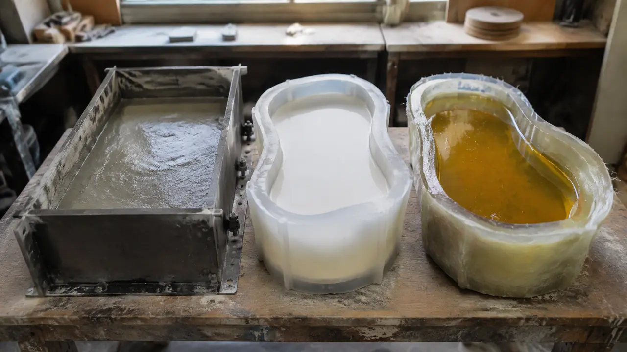 浇筑模具怎么选？水泥石膏树脂三种浇筑的模具差异与气泡脱模两个坑