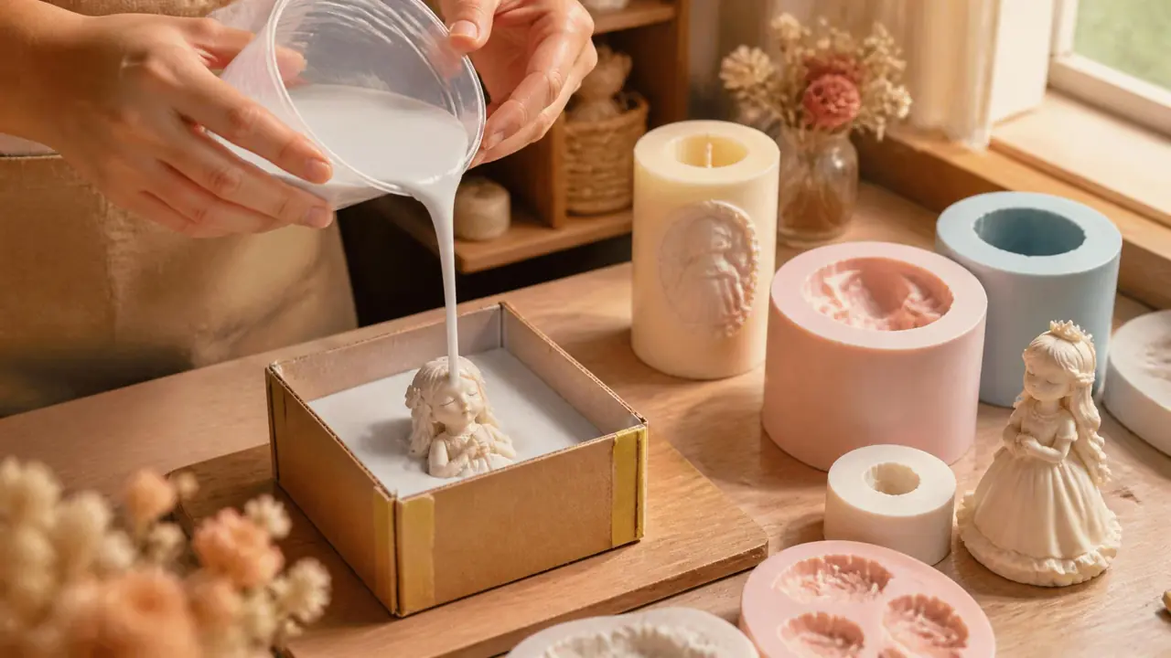 硅胶模具怎么做？翻糖滴胶蜡烛模在家DIY的全套实操