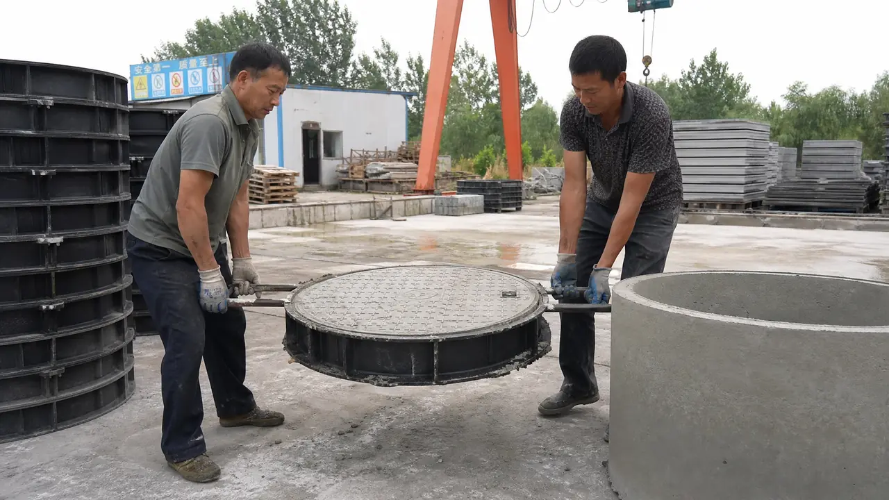 井盖塑料模具怎么选？水泥井盖PP模盒的选料、壁厚与寿命账